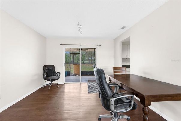 Home Office, Interior, Wood Texture Flooring
