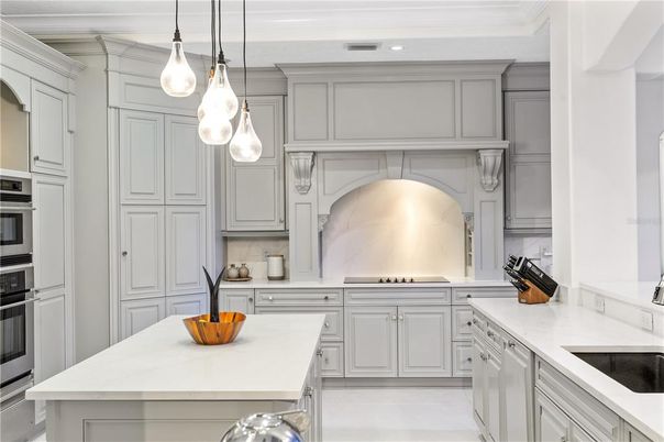 Interior, Kitchen, Pendant Lights, Recessed Lighting, Stainless Steel Appliances