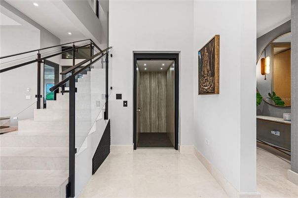 Elevator, Interior, Recessed Lighting