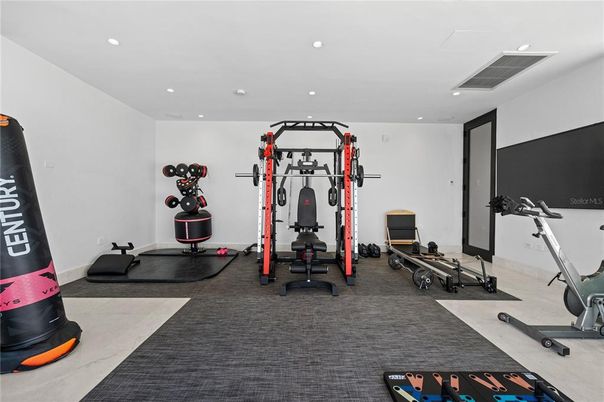 Fitness Equipment, Interior, Recessed Lighting