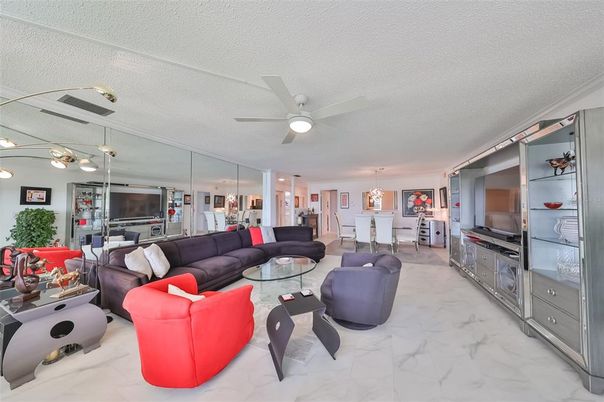 Dining room, Interior, Living room, Marble, Pendant Lights