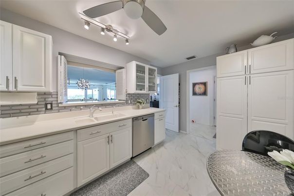 Interior, Kitchen, Marble, Stainless Steel Appliances