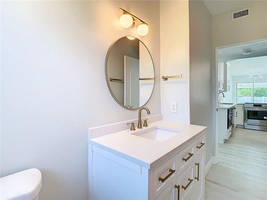 Bathroom, Interior, Wood Texture Flooring