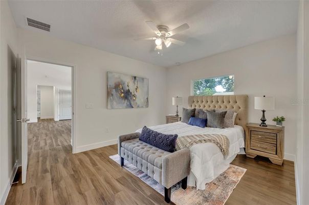 Bedroom, Interior, Wood Texture Flooring