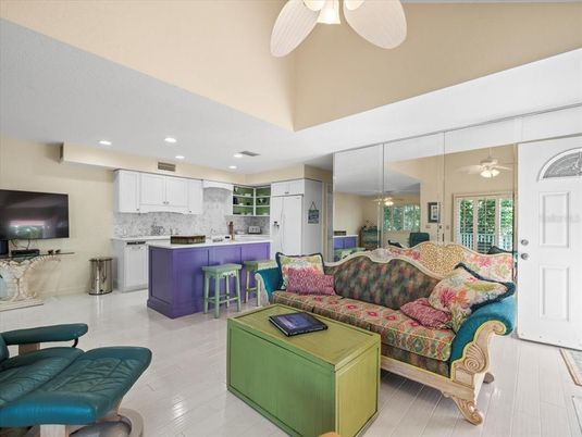 Interior, Kitchen, Living room, Recessed Lighting