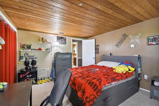 Bedroom, Interior, Wooden Ceilings