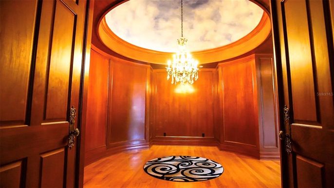 Chandelier, Interior, Wood Texture Flooring