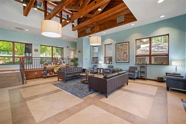 Interior, Living room, Pendant Lights, Recessed Lighting, Wooden Beams