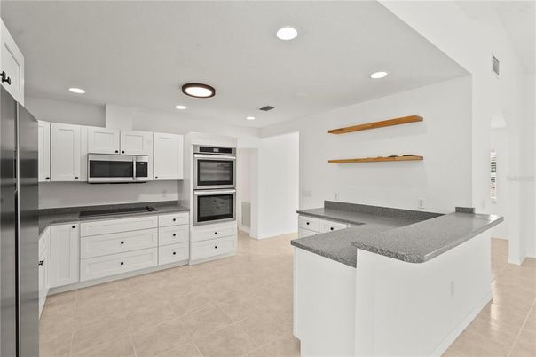 Interior, Kitchen, Recessed Lighting, Stainless Steel Appliances