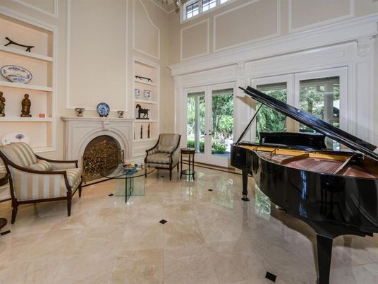 Fireplace, Interior, Living room, Piano
