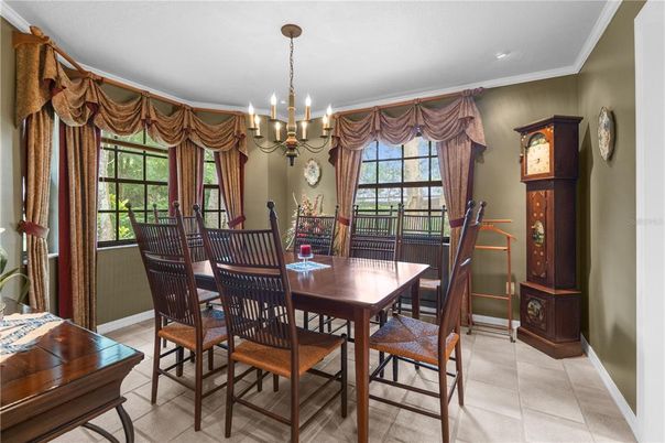 Chandelier, Dining room, Interior