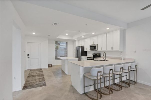 Interior, Kitchen, Recessed Lighting, Stainless Steel Appliances