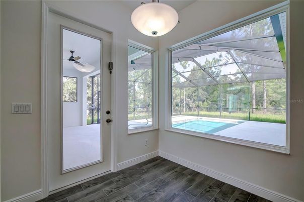 Glass Ceilings, Interior, Sun Room, Wood Texture Flooring