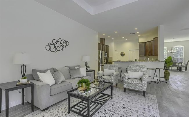 Dining room, Interior, Kitchen, Living room, Pendant Lights, Recessed Lighting, Stainless Steel Appliances, Wood Texture Flooring