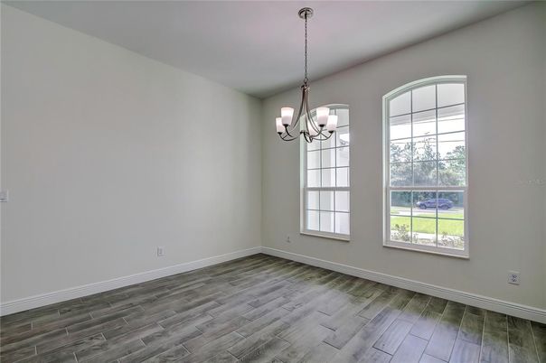 Chandelier, Empty room, Interior, Wood Texture Flooring