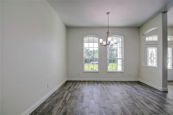 Chandelier, Empty room, Interior, Wood Texture Flooring