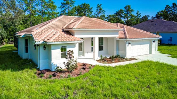 Attached, Backyard, Exterior, Facade, Mediterranean