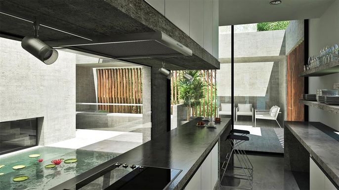 Fireplace, Interior, Recessed Lighting