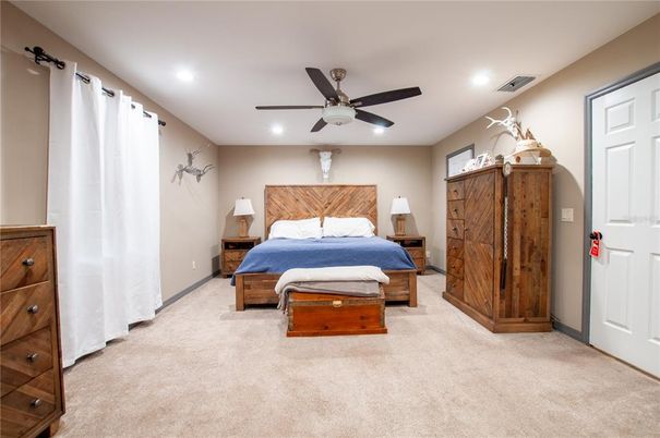 Bedroom, Interior, Recessed Lighting