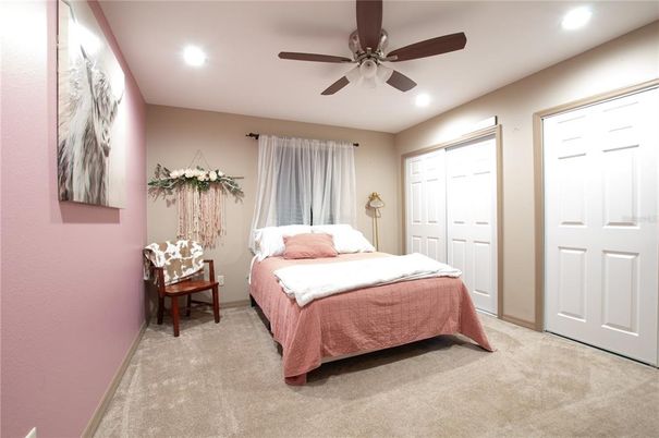 Bedroom, Interior, Recessed Lighting
