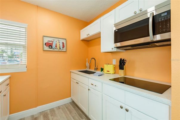 Interior, Kitchen, Wood Texture Flooring