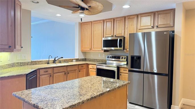 Interior, Kitchen, Recessed Lighting, Stainless Steel Appliances