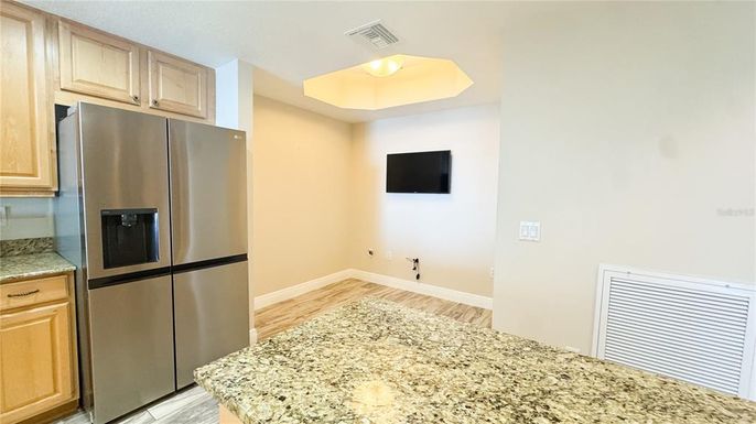 Interior, Kitchen, Wood Texture Flooring
