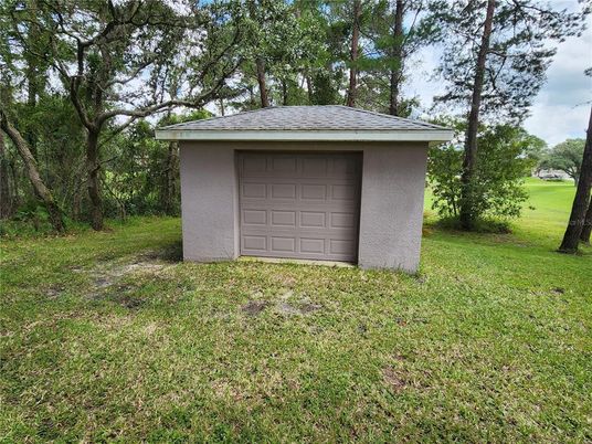 Backyard, Detached Garage, Exterior