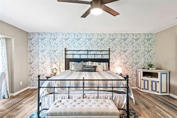 Bedroom, Interior, Wood Texture Flooring