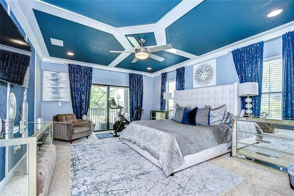 Bedroom, Interior, Recessed Lighting