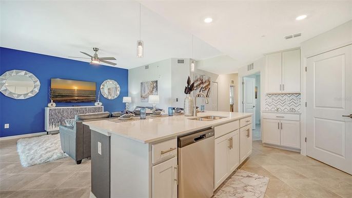 Interior, Kitchen, Living room, Pendant Lights, Recessed Lighting