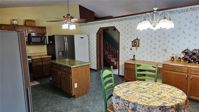 Dining room, Interior, Kitchen, Pendant Lights