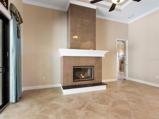 Empty room, Fireplace, Interior
