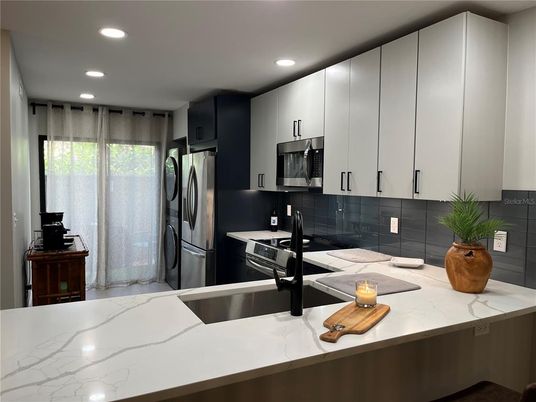 Interior, Kitchen, Recessed Lighting, Stainless Steel Appliances