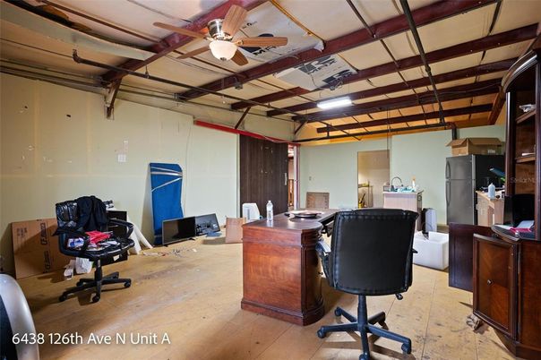 Home Office, Interior, Wooden Beams, Wood Texture Flooring