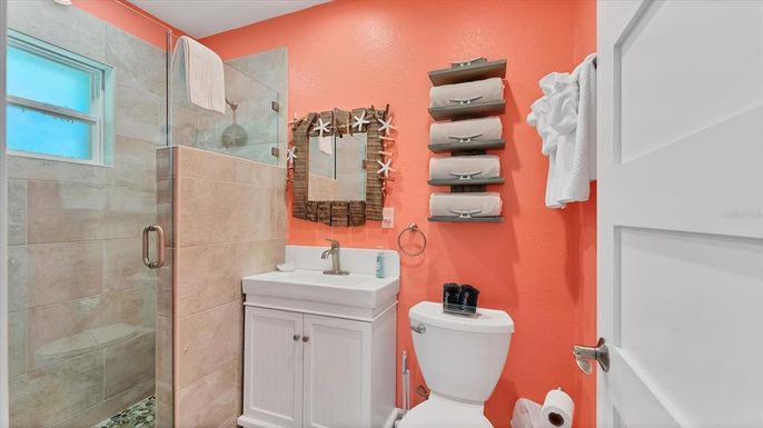 Bathroom, Glass Shower, Interior