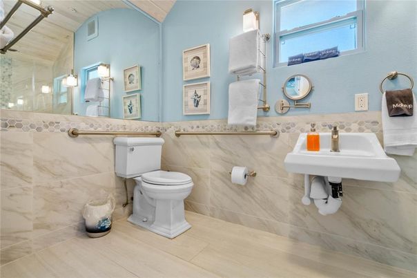 Bathroom, Interior, Wood Texture Flooring