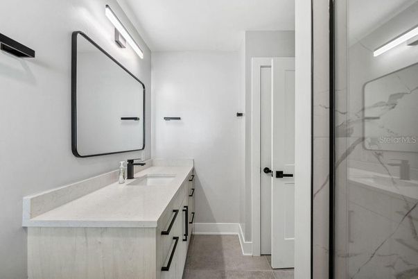 Bathroom, Dual Sink Vanities, Interior, Marble Walls