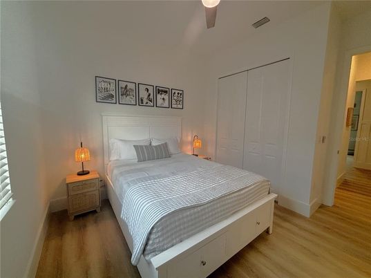 Bedroom, Interior, Wood Texture Flooring