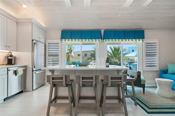 Interior, Kitchen, Recessed Lighting, Wooden Ceilings