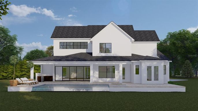 Exterior, Facade, Pool, Farmhouse