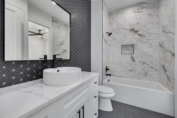 Bathroom, Interior, Marble Walls