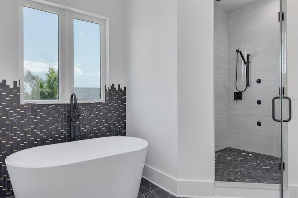 Bathroom, Free Standing Baths, Glass Shower, Interior