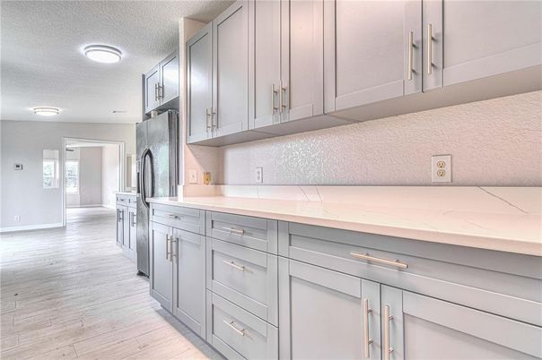 Interior, Kitchen, Wood Texture Flooring