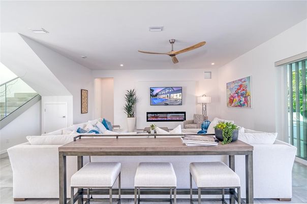 Interior, Living room, Recessed Lighting