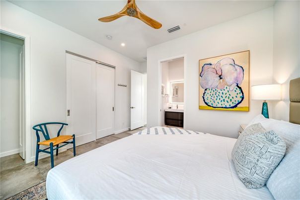 Bedroom, Interior, Recessed Lighting