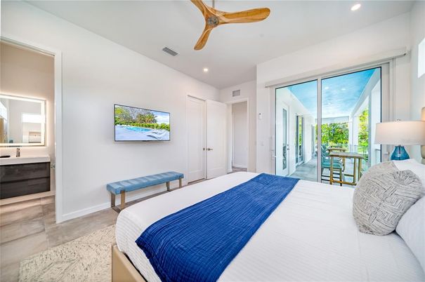 Bedroom, Interior, Recessed Lighting
