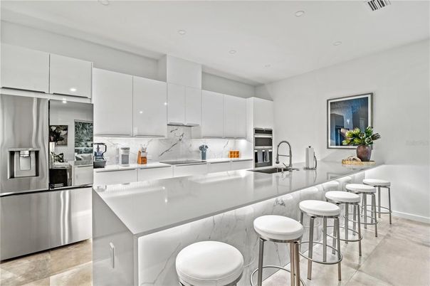 Interior, Kitchen, Recessed Lighting, Stainless Steel Appliances