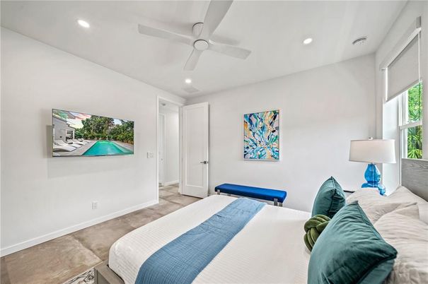 Bedroom, Interior, Recessed Lighting