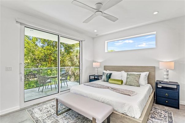 Bedroom, Interior, Recessed Lighting